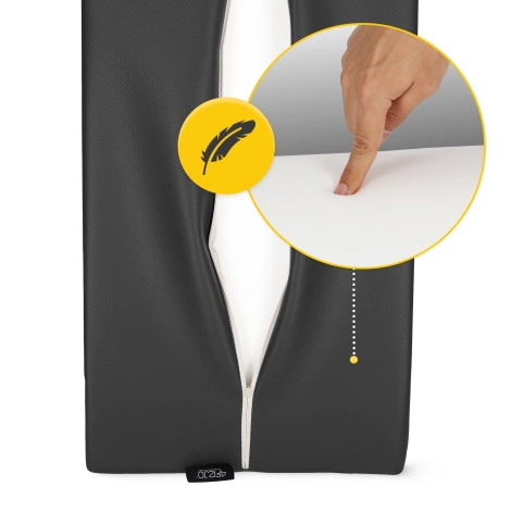 Półwałek kształtka do rehabilitacji i masażu czarna