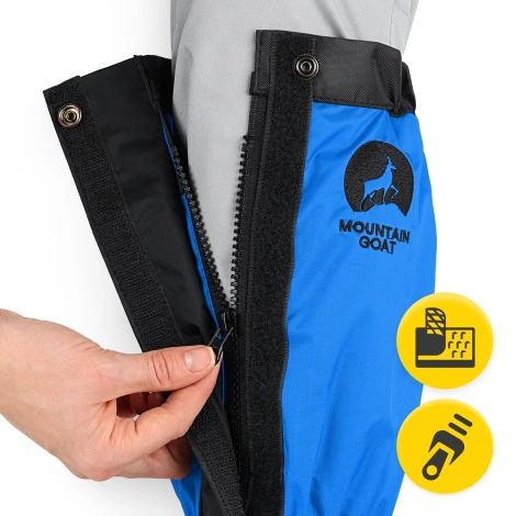 Stuptuty ochraniacze wodoodporne na buty uniwersalne niebieskie