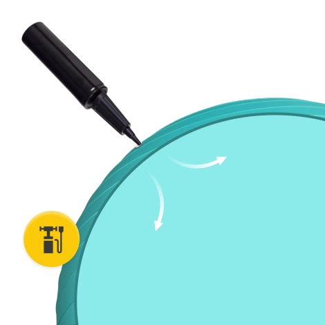 Piłka gimnastyczna dmuchana 75 cm miętowa