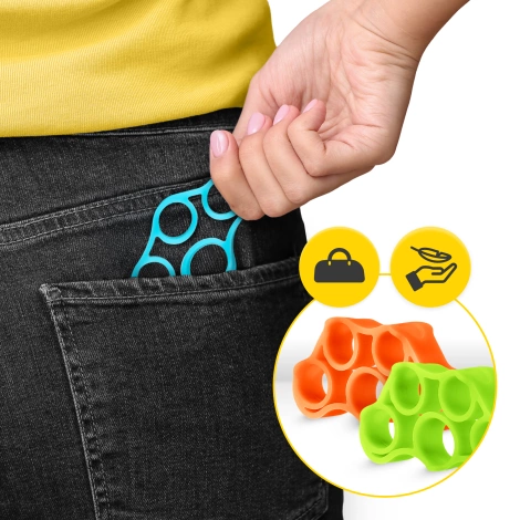 Zestaw 9 gum do ćwiczeń rąk palców