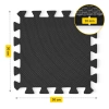 Mata ochronna piankowa PUZZLE na podłogę 24 szt. 30 x 30 cm - czarna