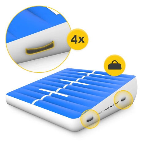 Skos akrobatyczny AIR INCLINE 2 x 2 x 0,6 m + pompa