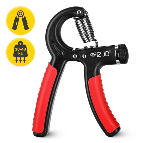 Ściskacz do rąk regulowany czerwony