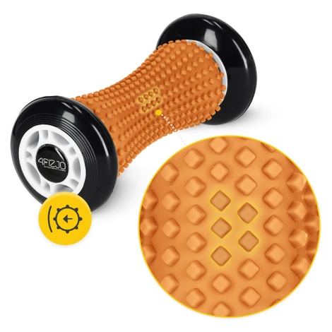Wałek do masażu z wypustkami SPIKE ROLLER pomarańczowy
