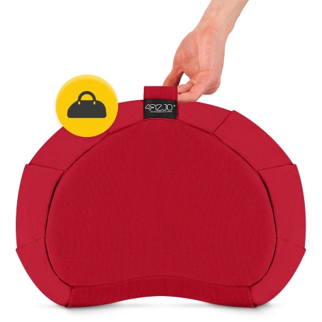 Poduszka do medytacji ZAFU półksiężyc czerwona