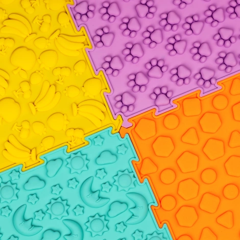 Ortopedyczna mata sensoryczna puzzle dla dzieci 4 szt.