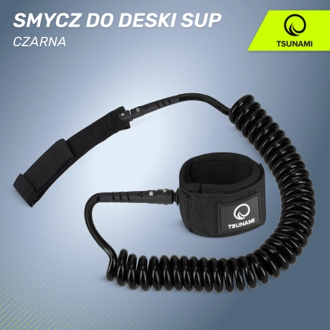 Linka bezpieczeństwa do deski SUP TSUNAMI czarna