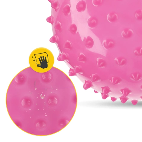 Piłka rehabilitacyjna z kolcami 20 cm różowa