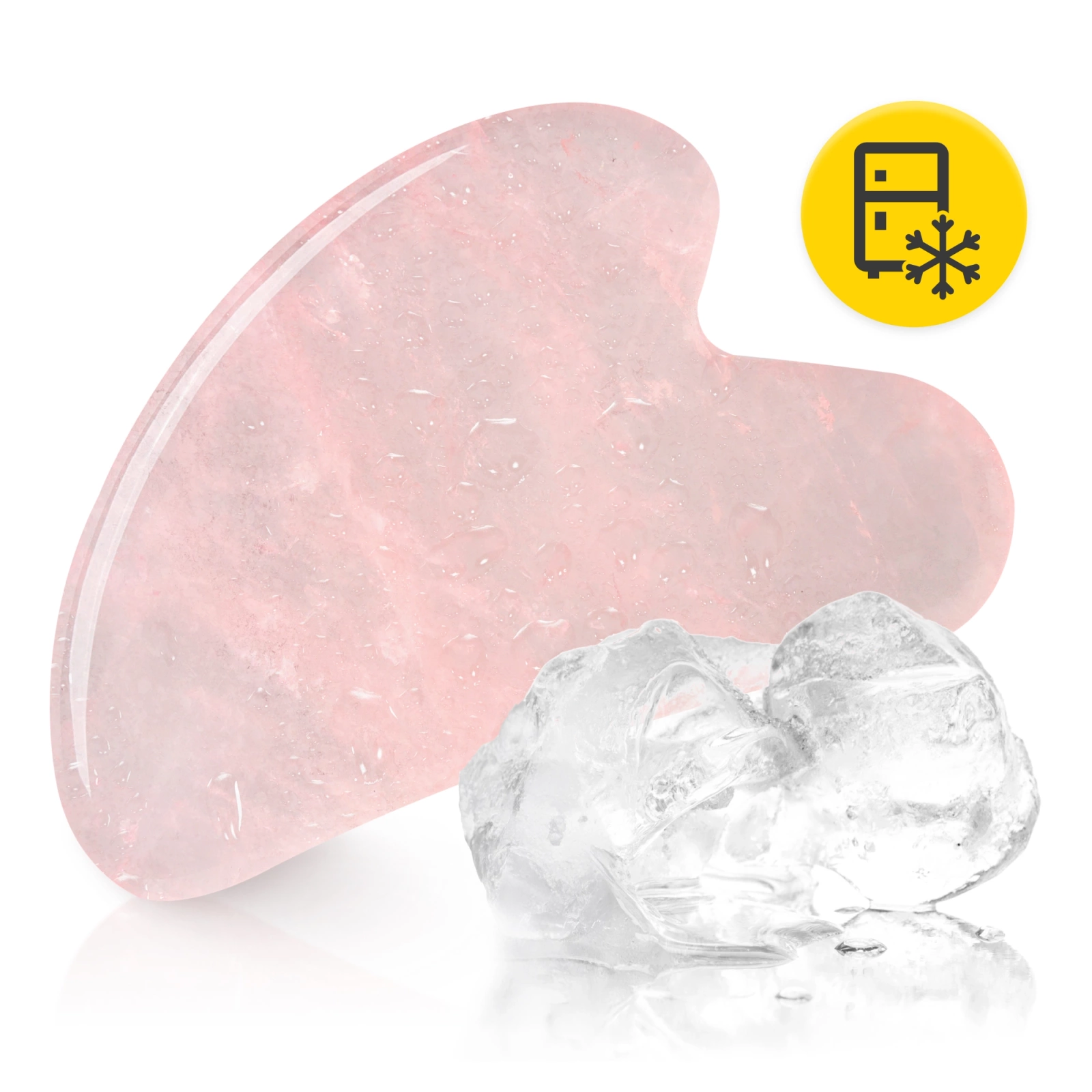 Klasyczny kamień Gua Sha z naturalnego różowego kwarcu