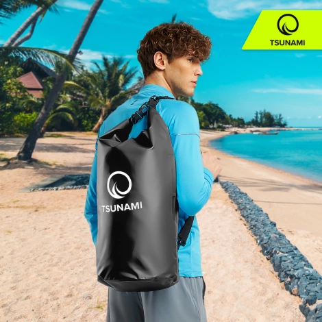 Worek wodoodporny 30 litrów TSUNAMI czarny