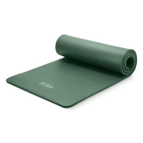 Mata do ćwiczeń fitness i jogi NBR 180 × 60 × 1 cm szałwiowa zieleń