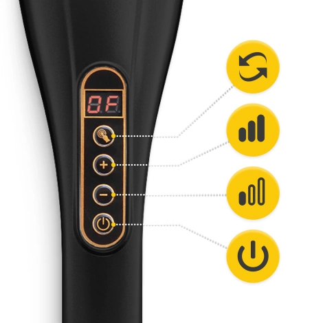 Ręczny masażer wibracyjny do ciała czarny