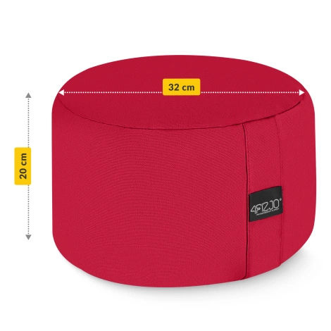 Poduszka do medytacji ZAFU okrągła czerwona