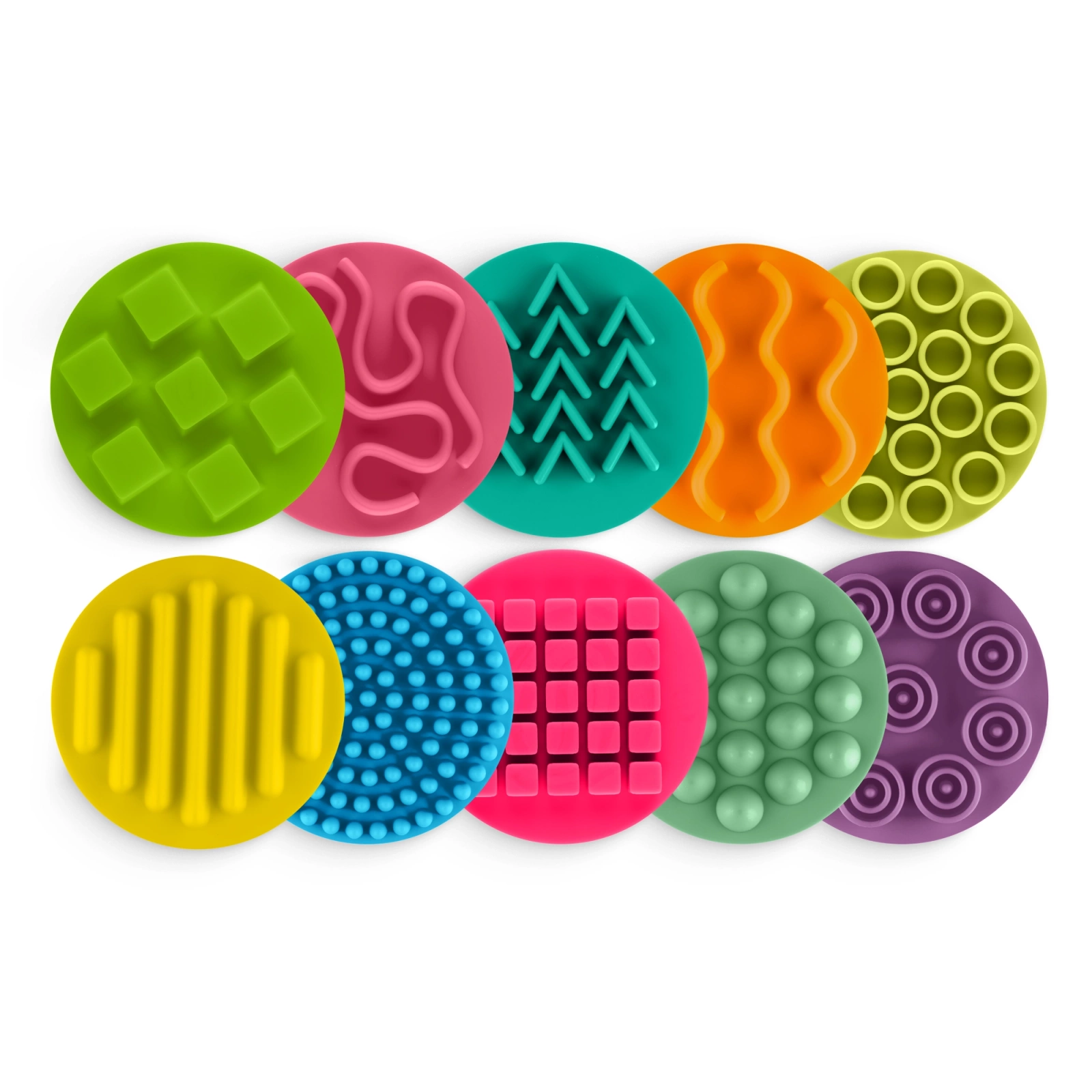 Dyski sensoryczne dla dzieci do zabawy 10 cm zestaw 10 sztuk
