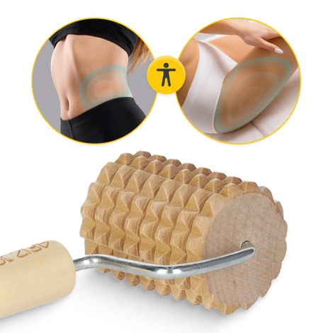 Drewniany roller do masażu ciała