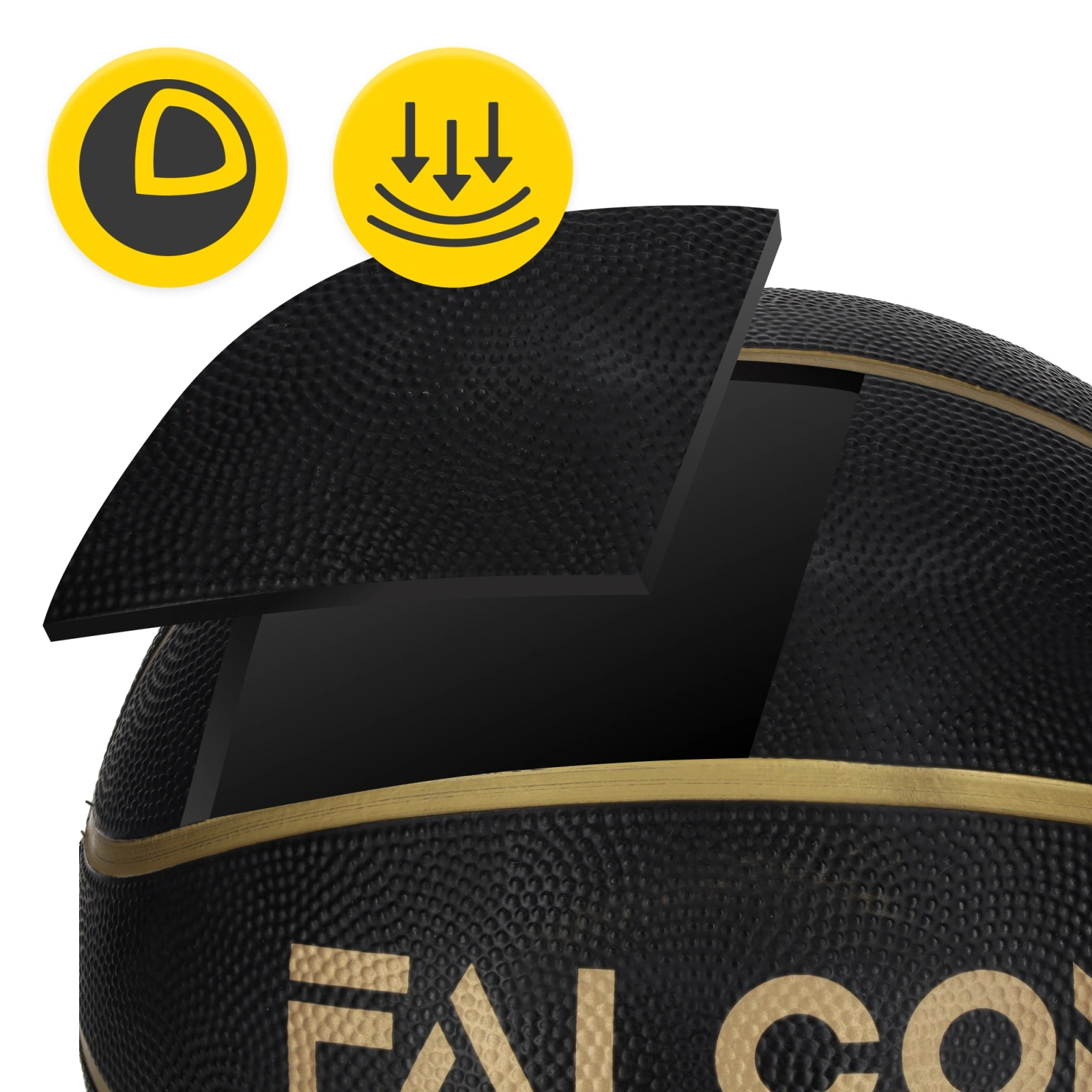 pilka do kosza treningowa czarna