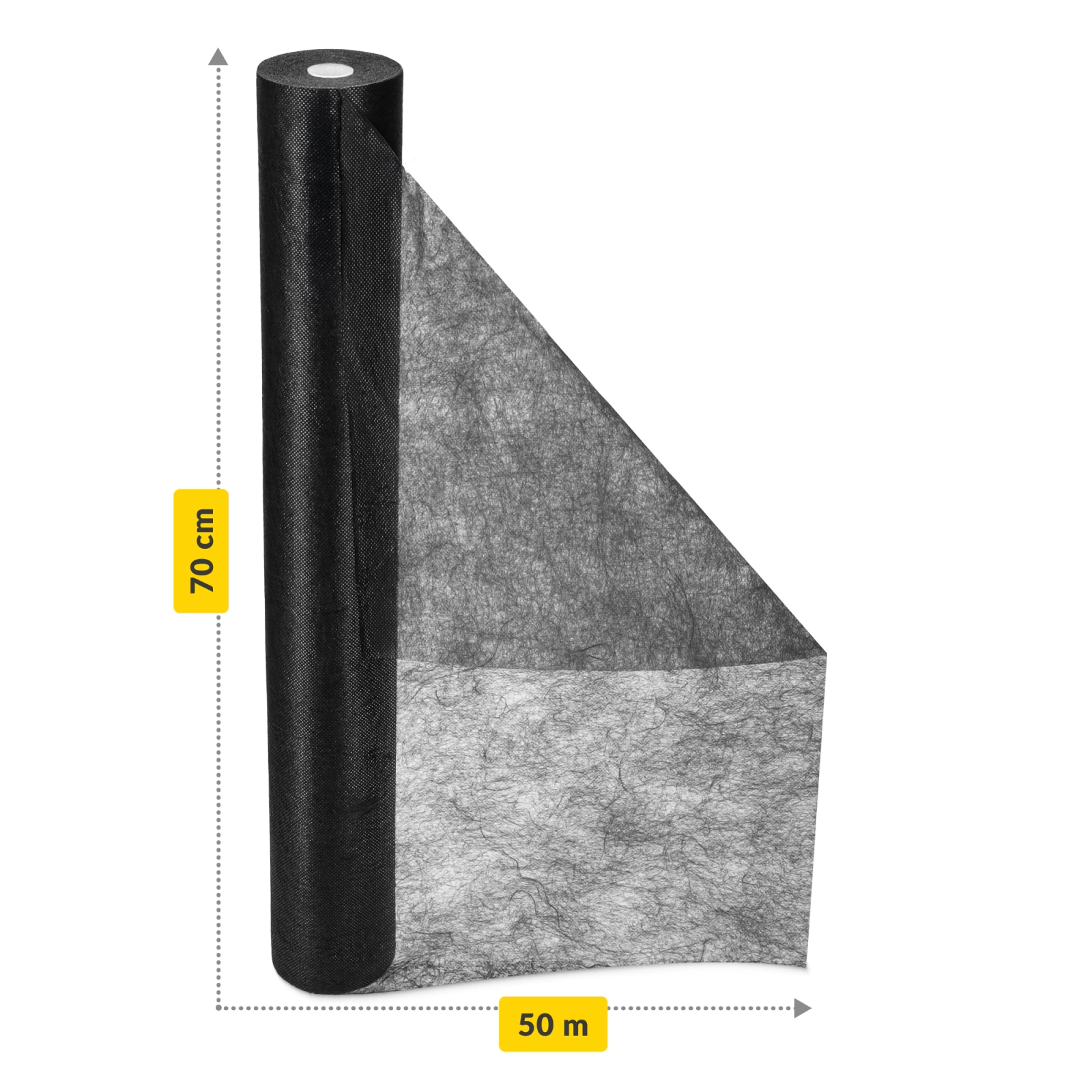 Jednorázová hygienická podložka v roli 60 cm x 50 m černá