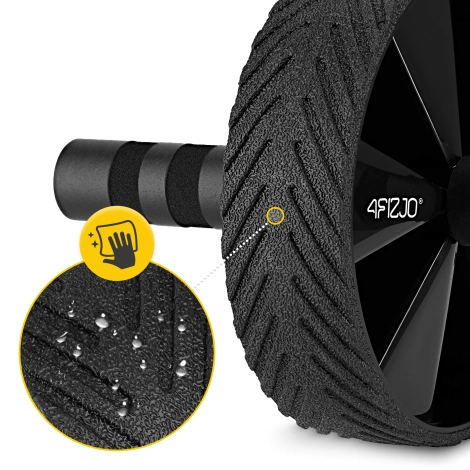 Kółko do ćwiczeń mięśni brzucha AB WHEEL PRO niebieskie