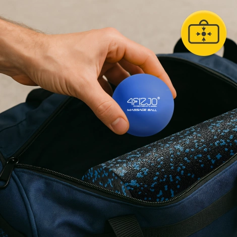 Piłka do masażu Lacrosse Massage Ball niebieska