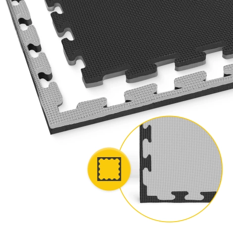 Mata ochronna piankowa PUZZLE na podłogę 100 x 100 cm szara