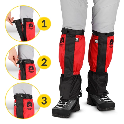 Stuptuty ochraniacze wodoodporne na buty uniwersalne czerwone