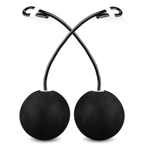 Skakanka z licznikiem i kulkami czarna