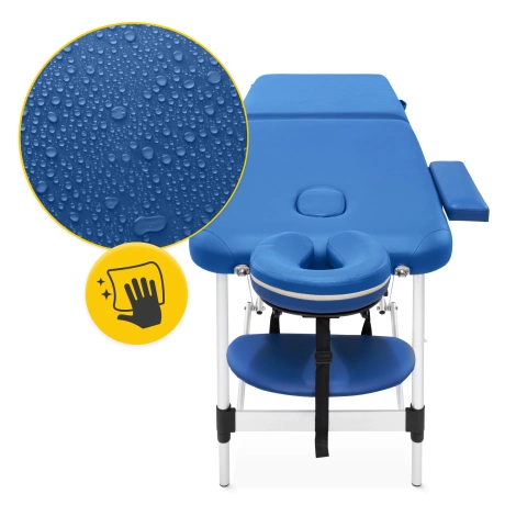 Stół do masażu aluminiowy 60 cm niebieski