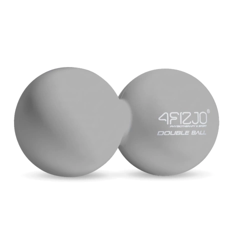 Podwójna piłka do masażu DOUBLE BALL szara