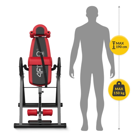 Ławka grawitacyjna inwersyjna czerwona