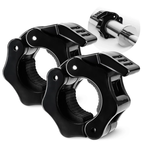 Zaciski szybkozaciskowe QR do gryfu 25 mm 2 szt. - czarne