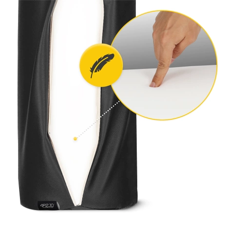 Wałek rehabilitacyjny kształtka do masażu 100 x 30 cm czarna