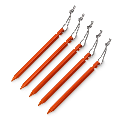 Zestaw aluminiowych śledzi do namiotu 15 cm 10 szt. - trójkątne