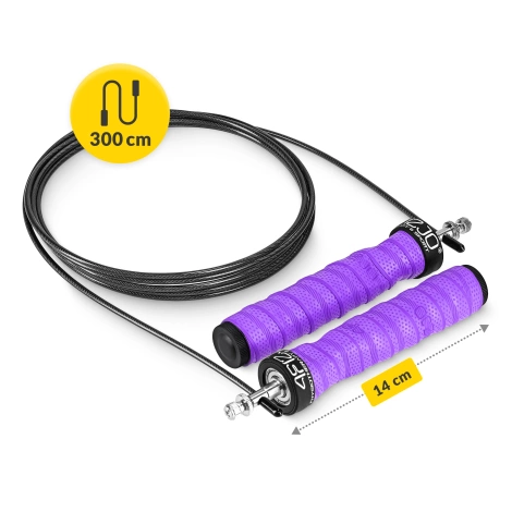 Skakanka bokserska z obciążeniem 3 m fioletowa