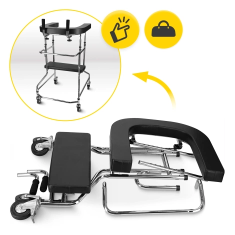 Balkonik rehabilitacyjny z podparciem