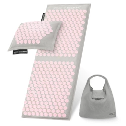 ECO Mata do akupresury z poduszką XL różowa