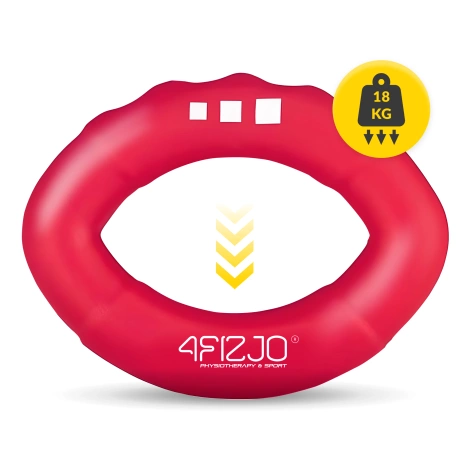 Silikonowy ściskacz do treningu dłoni czerwony