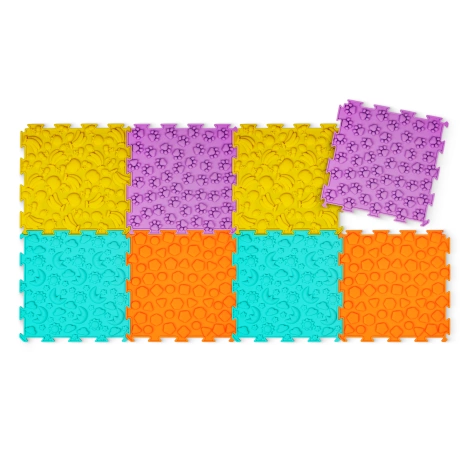 Ortopedyczna mata sensoryczna puzzle dla dzieci 8 szt.