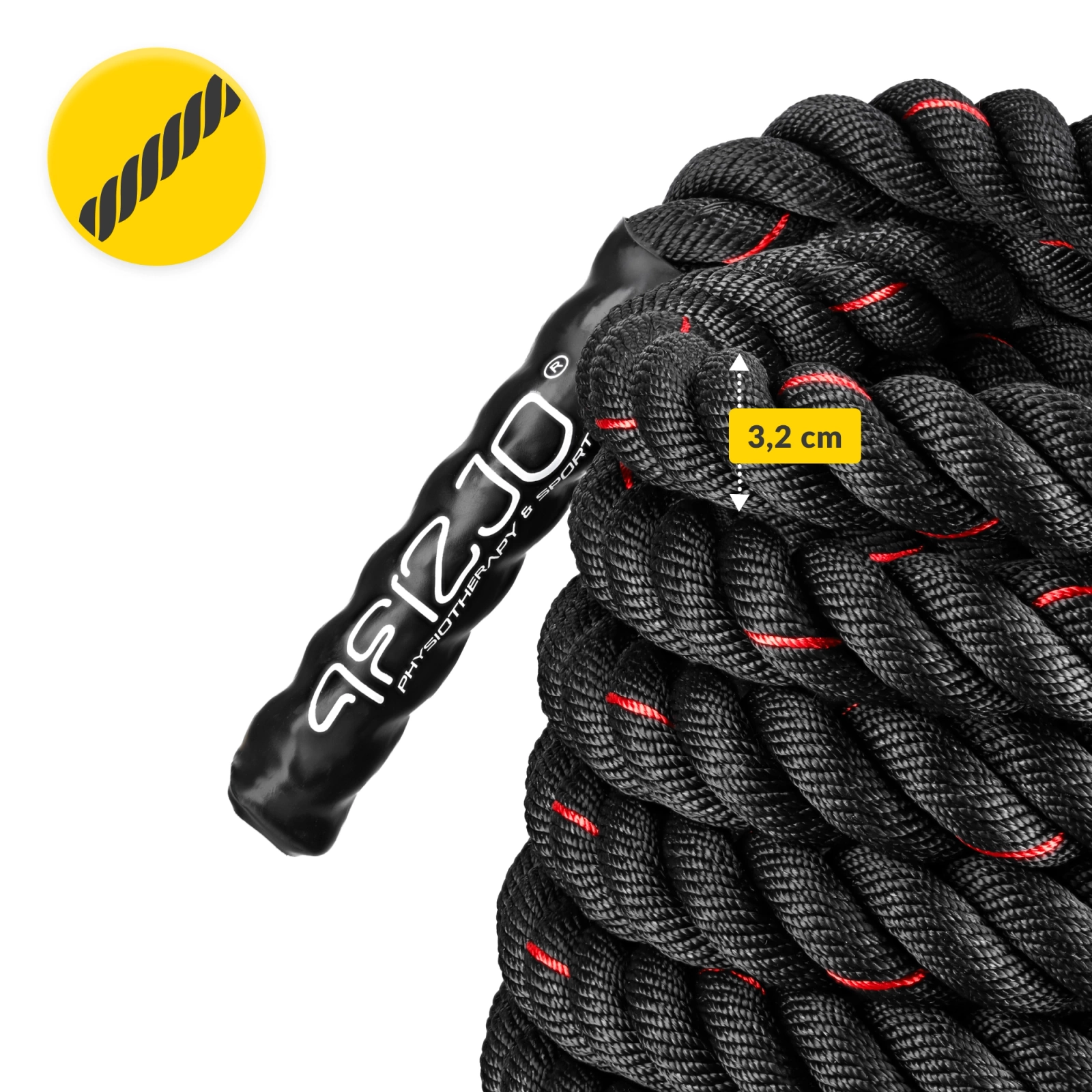 Posilovací lano POWER ROPE 12 m