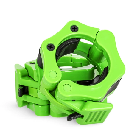 Zaciski na gryf olimpijski szczękowe 50 mm zielone