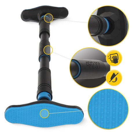 Drążek do podciągania rozporowy ULTRA niebieski