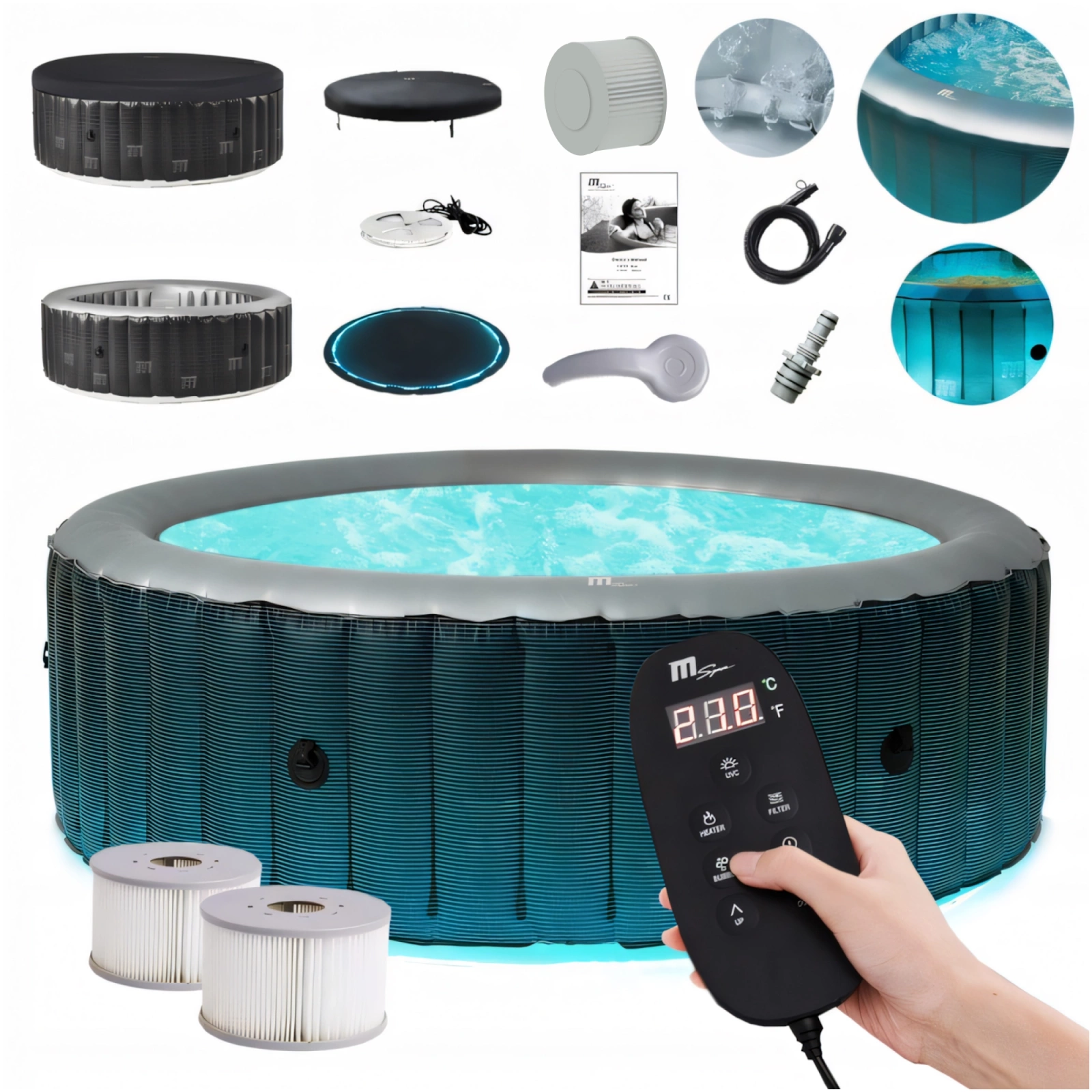 jacuzzi ogrodowe basen z hydromasażem
