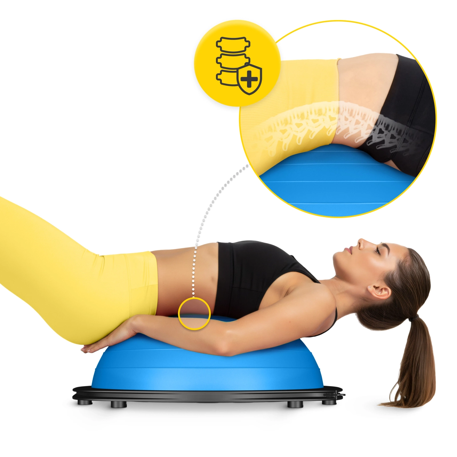 polpilka pilka rownowazna bosu do balansowania do cwiczen