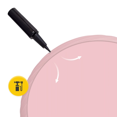 Piłka gimnastyczna dmuchana 65 cm różowa