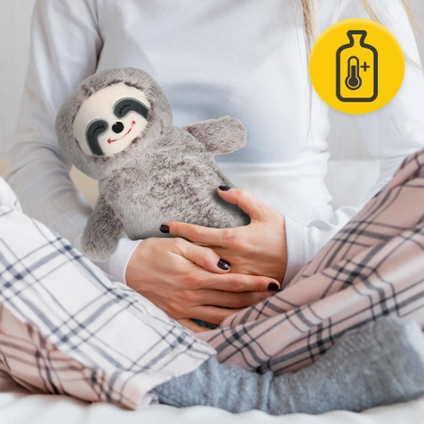 Termofor pluszowy w pokrowcu LENIWIEC 0,75 litra