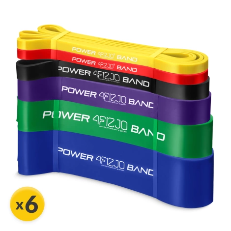 Zestaw 6 gum oporowych POWER BAND