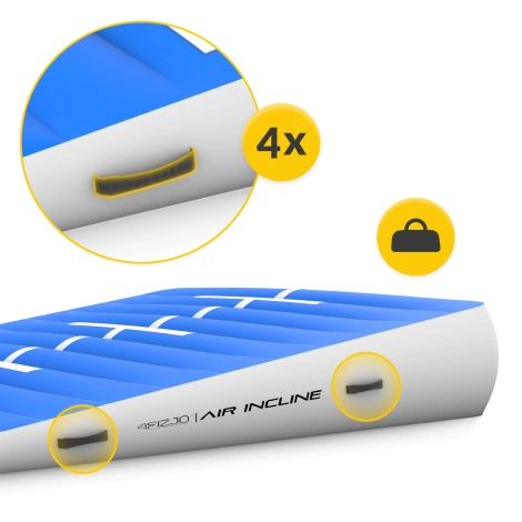 Skos akrobatyczny AIR INCLINE 2 x 2 x 0,4 m + pompka