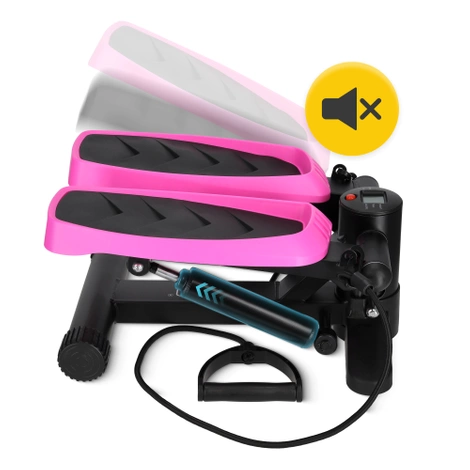 Stepper z ekspanderami różowy