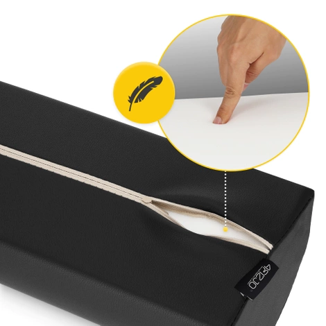 Półwałek rehabilitacyjny do masażu czarny