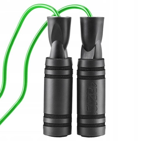 Skakanka z antypoślizgowymi uchwytami BASIC zielona