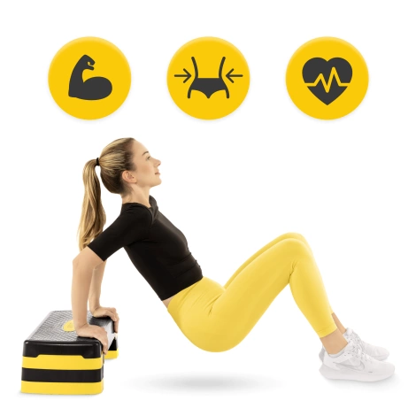 Stepper do aerobiku Standard 3-stopnie żółty